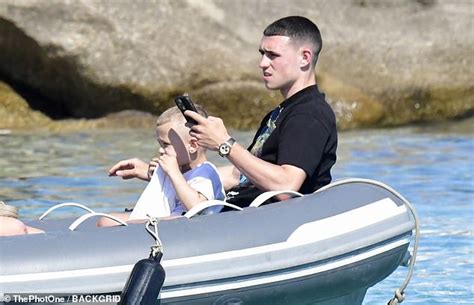 phil foden nude|Shirtless Phil Foden soaks up the sun with his bikini